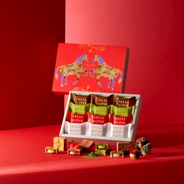 【PRESS BUTTER SAND】貳馬賀新春12入禮盒