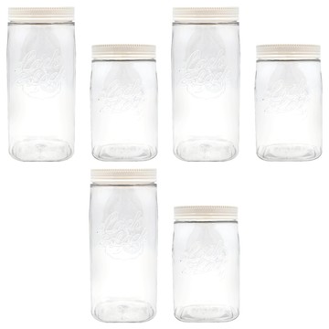 LocknLock 樂扣樂扣 Door Pocket 密封儲物罐組 750ml 3入 + 1L 3入  1組