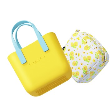 fungoofun梵高范 - 環保輕量逛街包-泡泡檸檬黃