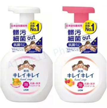 【LION 獅王】趣淨抗菌洗手慕斯（250ml）清爽柑橘 / 清新果香