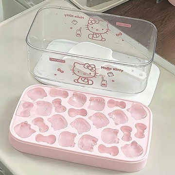 台灣出貨 kitty製冰盒 kitty冰塊模具 可愛製冰盒 卡通製冰盒 製冰盒 冰塊模具 製冰模具 矽膠製冰盒 制冰盒子