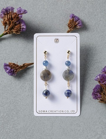 雪精靈 Kyanite Howlite Labradorite Shell Sodalite 耳環