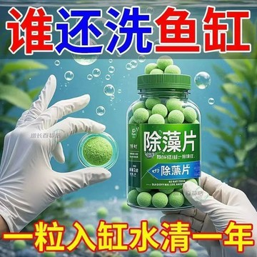 【魚缸除藻片】綠水黑毛褐萍水青苔水質 綠滅薀水除苔劑 淨片劑專用 KHGD