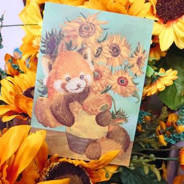 小熊貓博物館 | 名畫系列 梵高向日葵 名信片