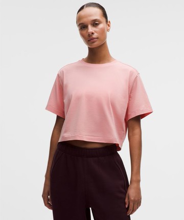 All Yours Organic Cotton Cropped T-Shirt Size Large