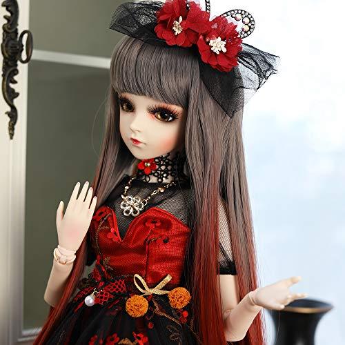 UCanaan BJD Doll SD Dolls 24 Inch 18 Ball Jointed Doll DIY玩具フル