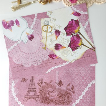 秋日大麗菊設計紙