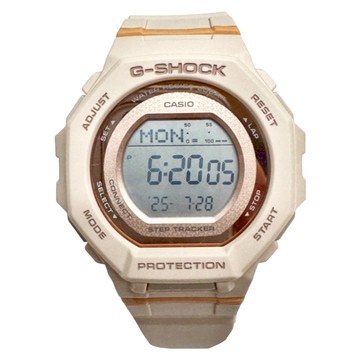 CASIO 卡西歐 G-SHOCK 計步藍芽手錶柔和色調女錶 GMD-B300-4  粉橘色