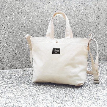 【絕版折扣】單色A4三用托特包 - 白色