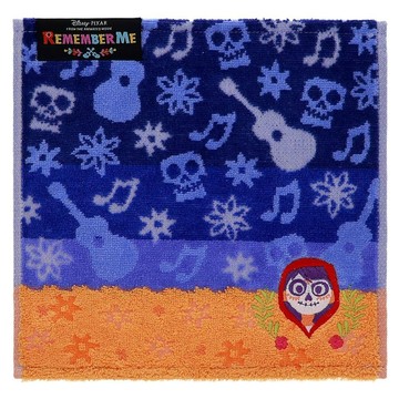 Marushin 丸真 迪士尼 可可夜總會 刺繡純棉方巾 手帕 萬壽菊花瓣 RS92637