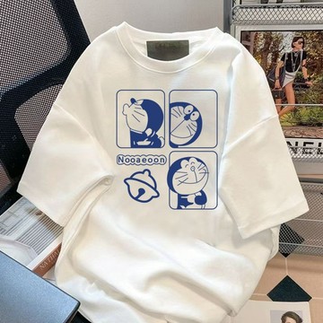 🚀台灣出貨&柔軟透氣⚡2025爆款重磅短袖t恤男女國潮設計感印花情侶夏季寬鬆上衣 t恤女