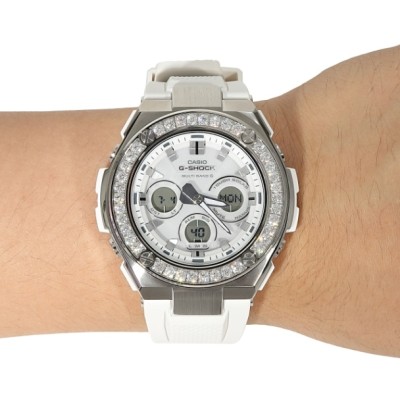 G-SHOCK GST w310 Gスチール G-Steel ホワイト 白 バケットCZダイヤ