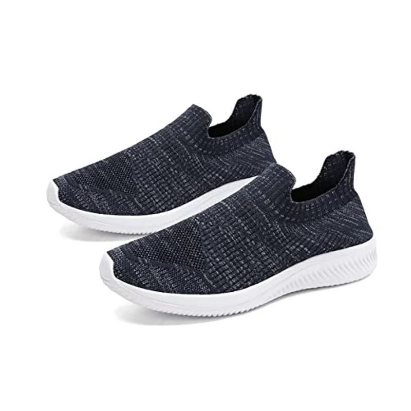 スニーカー メンズ レディース 黒 紐なし スリッポン アウトドアスリッポン クッション付き スリップオン スポーツスニーカー カカトが踏め 通販 Lineポイント最大0 5 Get Lineショッピング