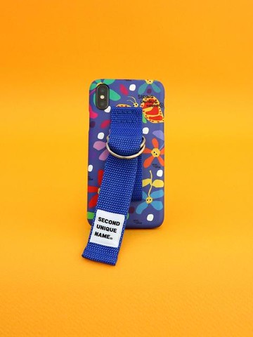 Sun Case Graphic Flower Blue- Blue Belt