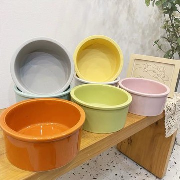 BD寵物貓碗狗碗陶瓷大口徑大型犬喝水吃糧食盆防打翻護頸