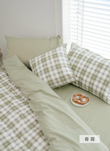春霧 - 精梳純棉抱枕套