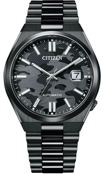 CITIZEN 星辰錶 Mechanical 迷彩機械男錶(NJ0155-87E)-40mm-迷彩面鋼帶【刷卡回饋 分期0利率】【APP下單點數13倍送】