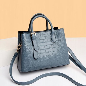 高端大氣鱷魚紋手提手拎女包2024新款中年媽媽簡約百搭氣質斜挎秋