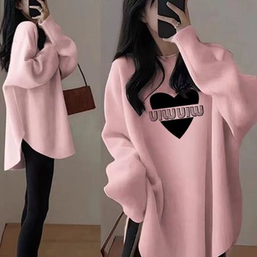 胖MM大碼300斤秋冬2025新款開叉ins德絨打底衫長袖t恤女顯瘦寬松