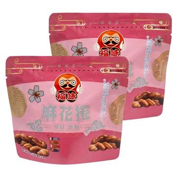 福味 麻花捲綜合包 原味 + 黑糖  75g  2包