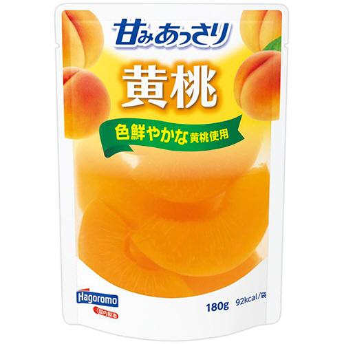 はごろもフーズ　甘みあっさり　黄桃（パウチ）　１８０ｇ　１セット（６パック）