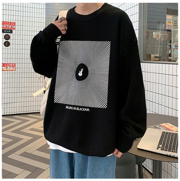 FINDSENSE X  男士新款毛衣寬鬆百搭休閑上衣