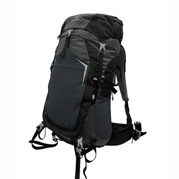 DIBOTE 迪伯特 專業登山休閒背包 鋁合金支撐背架 55L  黑色  大號