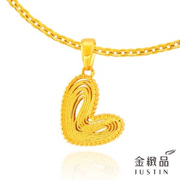 金緻品 黃金墜子 千層心衣 0.58 5G工藝