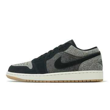 Nike 休閒鞋 Air Jordan 1 Low SE 男鞋 黑 灰 牛仔 單寧 膠底 AJ1 一代 HJ4360-001