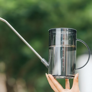 昂普蘭特 現代園藝用長嘴澆水壺  1個  黑色