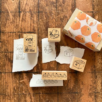 Spica 小庭手作・muu醬的印章 / 1月橘子組合 (數字組 1)