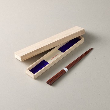 日本川上-尖頭八角鐵木木筷-禮盒裝(23.5cm)