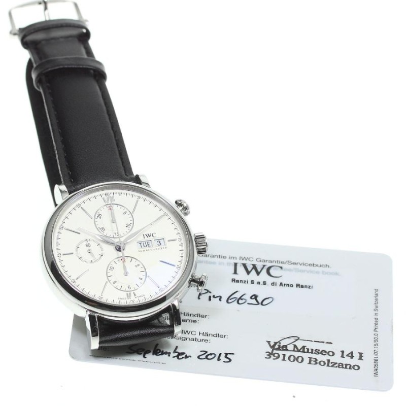 ☆保証書付き【IWC SCHAFFHAUSEN】IWC ポートフィノ クロノグラフ ...