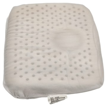 Margaery 100%純天然乳膠枕 嬰兒塑形圓枕  25 x 31cm  白色