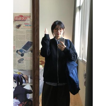 復古藍色格子襯衫秋冬內搭疊穿上衣小個子女休閑2025年早春薄外套