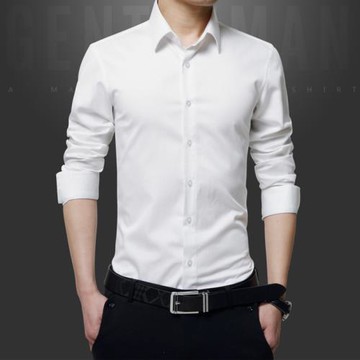 夏季商務白襯衣正裝長袖高級感痞帥港風百搭黑襯衫男短袖免燙2023