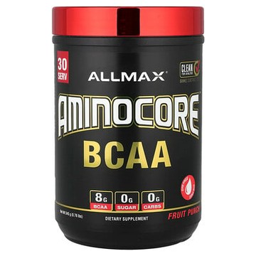 ALLMAX, AMINOCORE™ 系列支鏈氨基酸，果汁味，0.76 磅（345 克）