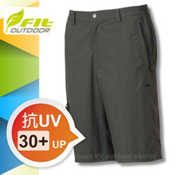 FIT 男新款 吸排抗UV平織短褲_森林綠 GS1901