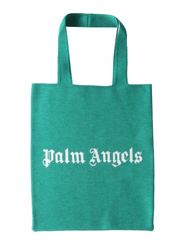 palm angels logo shopper bag