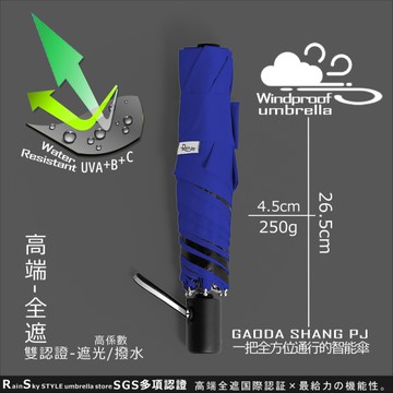 【遮光/撥水】高端-全遮_91cm迷你自動傘 /傘雨傘黑膠傘洋傘遮陽傘折疊傘抗UV傘防風傘非反向傘