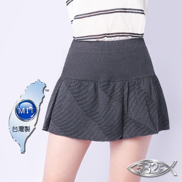 5B2F【五餅二魚】 幾何紋 花瓣假兩件褲裙 【官方直營】 台灣製 裙褲 褲裙 短裙 短褲 安全褲 假兩件褲裙 短褲裙