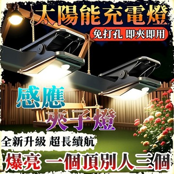 【限時特賣🔥】太陽能夾子燈 太陽能庭院燈 戶外燈 防雨燈 太陽能照明燈 家用太陽能燈 投光燈 探照燈 照明燈 LED路燈