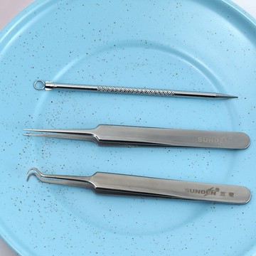 SUNDEN3件式粉刺夾組