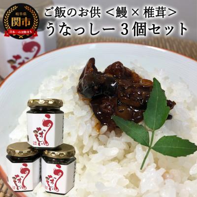 ふるさと納税 関市 うなぎを使ったご飯のお供 うなっしー 120g×3個