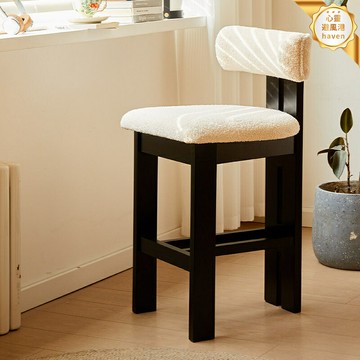 【法式復古】吧椅 高腳凳 網紅椅 餐椅 酒吧椅 實木吧檯椅 中古風設計 高背舒適 家用島臺 咖啡廳酒吧適用