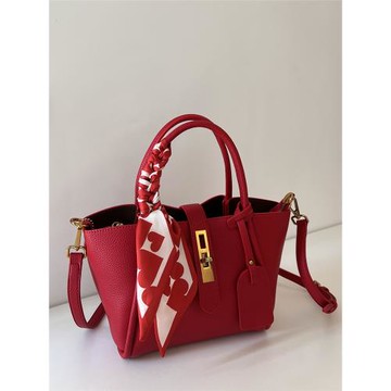 紅色結婚包包新娘包女2025新款大容量高級感小眾大氣手提菜籃子包