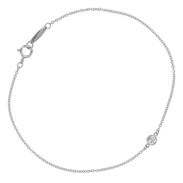 【日本直送】蒂芙尼 手鍊 經典鎖骨鍊系列 Pt950鉑金 鑽石 約1.28g TIFFANY&Co.【二手】A級