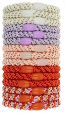 美國 L. Erickson 彈力髮圈-Strawberry Shortcake 粗款髮圈 分裝5入 不咬髮【南風百貨】