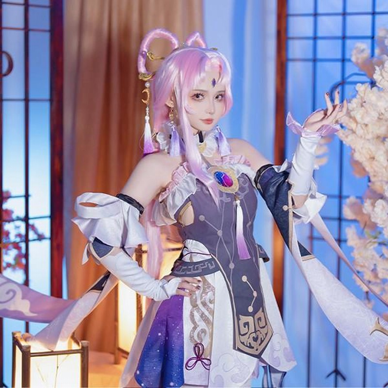 崩壊スターレイル　符玄　コスプレ衣装※ウィッグ　靴追加可 崩壊：スターレイル 符玄 ふげん フゲン コスプレ衣装 コスプレ