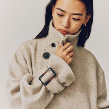 FREAK'S STORE 寬鬆版型再生羊毛大衣